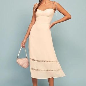 Reformation white Ronan dress